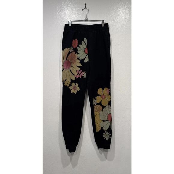 Out From Under Kya Printed Fleece Jogger Pant Size Small Urban Floral Print READ - Picture 1 of 7